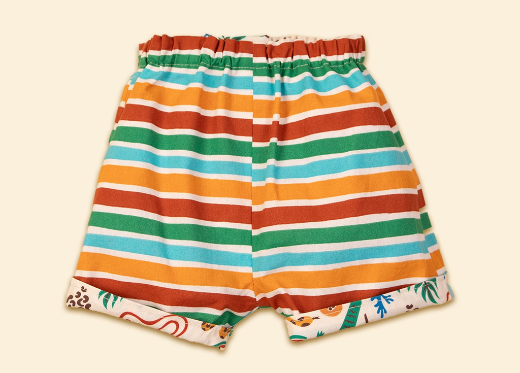 Pantalón corto rayas