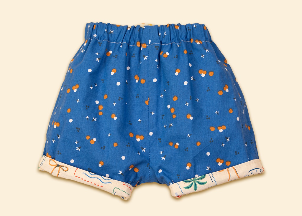 Pantalón corto azul